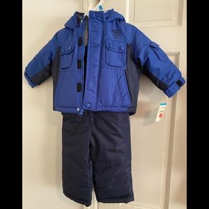 Osh Kosh 2pc Snowsuit 24 months 2 Shades Blue